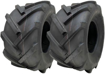 Pneus à centre ouvert 18x9,50-8 à crampons pour rotovator industriel Wanda P328 (jeu de 2)