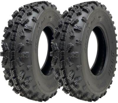 Pneus pour quad 20x6-10 OBOR Advent 155/85-10 sans chambre à air, homologués pour la route, 73 kg (jeu de 2)