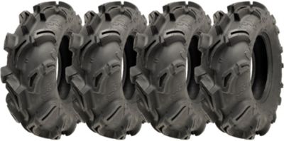 Pneus pour quad 25x8.00-12 (205/80-12) à 6 plis WU23 OBOR Scoprio 43J homologués pour la route (jeu de 4)