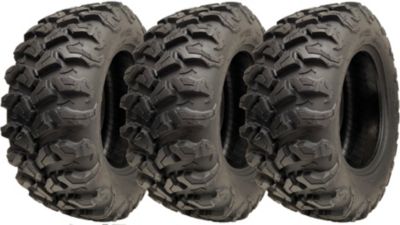 Pneus pour quad 27x9.00R14, 8 plis, P3137 OBOR, 225/70R14, profil incliné, 73J, homologués pour la route (lot de 3)