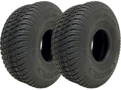 Pneus pour tondeuse à gazon 11x4.00-4, 4 plis, Multi Turf, pour tondeuse autoportée, gazon Wanda (jeu de 2)