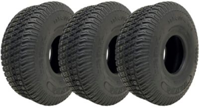 Pneus pour tondeuse à gazon 11x4.00-4, 4 plis, Multi Turf, pour tondeuse autoportée, gazon Wanda (lot de 3)