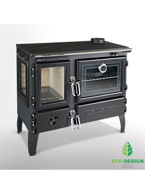 Poêle à bois autoportant avec four - 3D  214