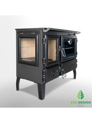 Poêle à bois autoportant avec four - 3D  214