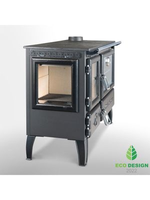 Poêle à bois autoportant avec four - 3D  214