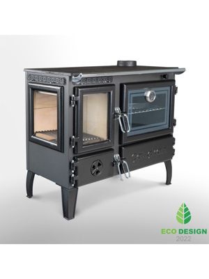Poêle à bois autoportant avec four - 3D  214