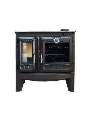 Poêle à bois autoportant avec four - 3D  216