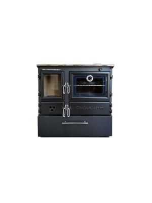 Poêle à bois autoportant avec four - Box  214