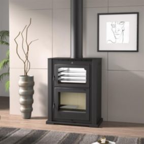 Poêle à bois en acier avec four 11.5 Kw 814x1024x520 mm HL-100