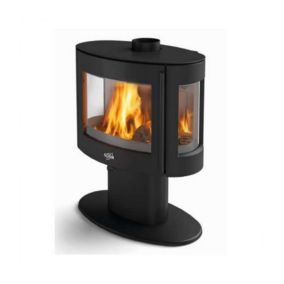 Poêle à bois fonte 9kw coggia noir Godin 388142000053