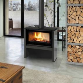 Poêle à bois JUNO 16 kw PANNEAU NOIR