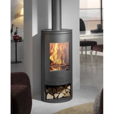 Poêle à bois PANADERO Auckland Ecodesign 7,4 kW Noir double corps acier