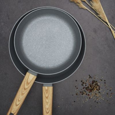 Poêle - COOK CONCEPT - Forge - Aluminium - Manche Effet Bois - Multicolore
