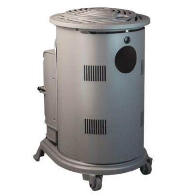 Poêle à gaz Fonte véritable 3.4KW Gris Effet feu de bois Chauffage d'appoint Provence Sahara