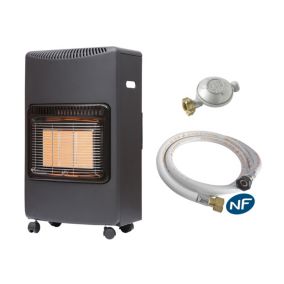 Poêle à Gaz Infrarouge Loros Sannover 4200 W + Kit Complet NF