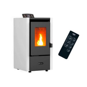 Poêle à granulés air Anita 6,5 kW Blanc Sannover