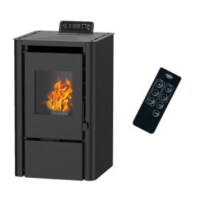 Poêle à granulés air Anita 7,6 kW Noir Sannover