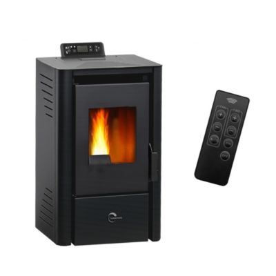 Poêle à granulés air Anita 9,4 kW Noir Sannover