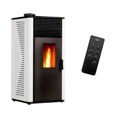 Poêle à granulés étanche Anita 12 kW Blanc Sannover