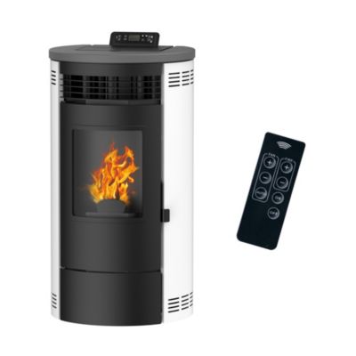 Poêle à granulés étanche Flavia 15 kW Blanc Sannover