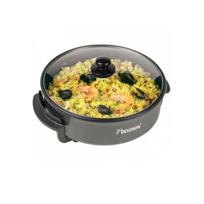 Poêle électrique multifonction 40cm 1500w noir Bestron AHP1800Z