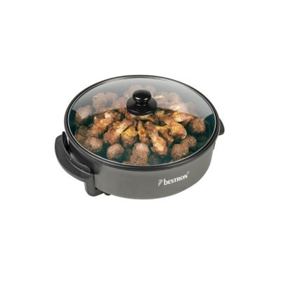 Poêle électrique multifonction 40cm 1500w noir Bestron AHP1800Z