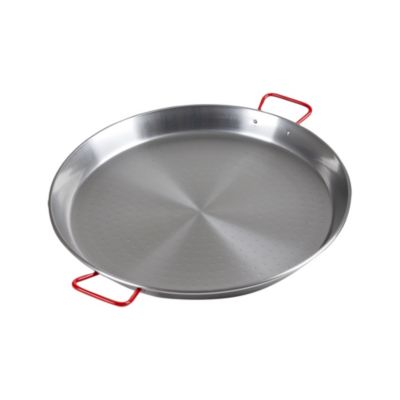 Poêle à paella valence 36 cm en acier poli