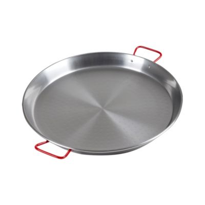 Poêle à paella valence 40 cm en acier poli