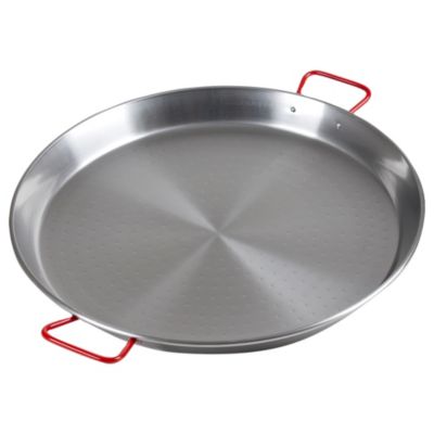 Poêle à paella valence 60 cm en acier poli