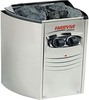 Poêle Sauna Compact en Acier Inoxidable avec Unité de Contrôle Encastré BC35 - 2 à 4.5 m3 - Puissance 3.5kW