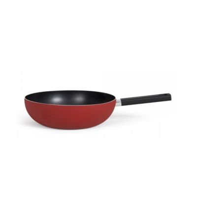 Poêle wok aluminium 32cm rouge Livoo MEP156R