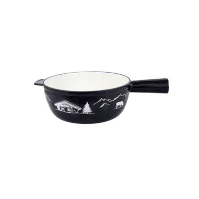 Poêlon Savoyard En Fonte émaillée 20 Cm - Tableandcook 404089 (noir)