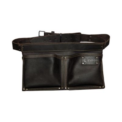 Poche à clous cuir DIMOS rectangulaire avec ceinture intégrée et 2 compartiments - 205735