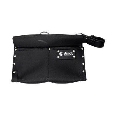 Poche à clous en cuir DIMOS, 2 compartiments à soufflet, 205725
