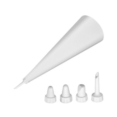 Poche à douille en coton et 4 douilles en plastique 30 cm FM Professional Pâtisserie
