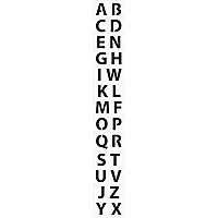 Pochoir adhésif Raphaël Alphabet majuscule