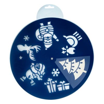 Pochoir rotatif en pvc d30cm 3 assortiments - feeric lights & christmas