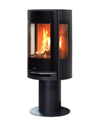 Poêle à bois en acier Aduro 9.3 LUX noir 6kW 140m²