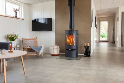 Poêle à bois en acier Aduro 9 air étanche noir 6KW