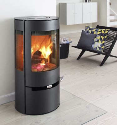 Poêle à bois en acier Aduro 9 avec tiroir 6 kW