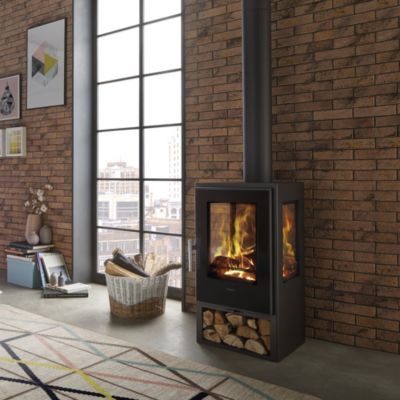 Poêle à bois en acier et fonte Panadero Condor 8kW 230m²