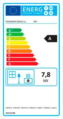 Poêle à bois en acier Panadero Iris 7,8kW 89m²