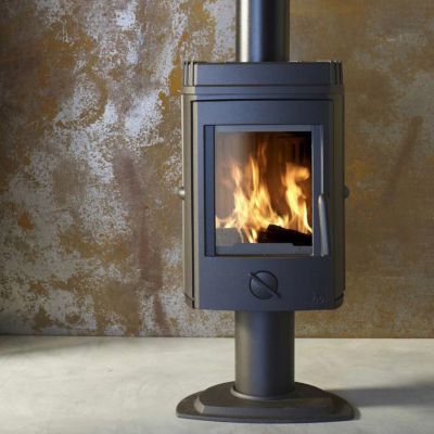 Poêle à bois en fonte Invicta Mesnil 8kW 100m²