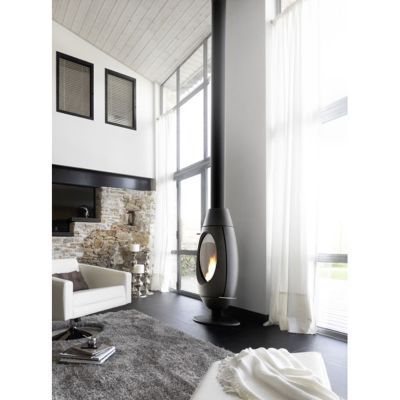 Poêle à bois en fonte Invicta Ove 10kW 120m²