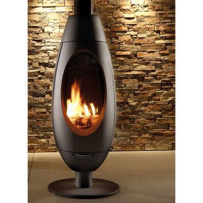 Poêle à bois en fonte Invicta Ove 10kW 120m²