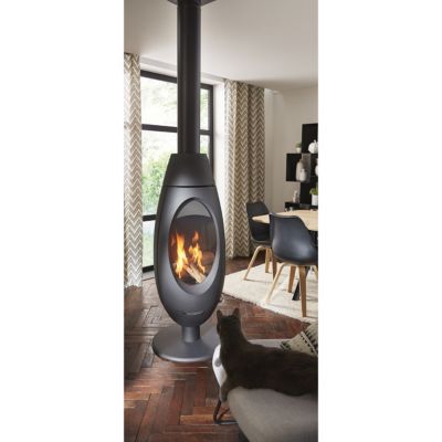 Poêle à bois en fonte Invicta Ove 10kW 120m²