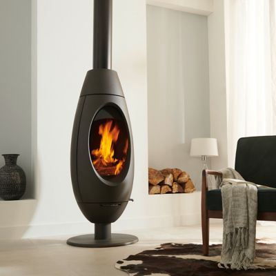 Poêle à bois en fonte Invicta Ove 10kW 120m²