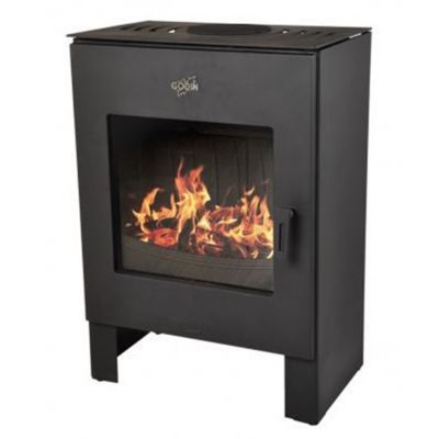 poêle à bois fonte 7kw noir - 420011 GODIN