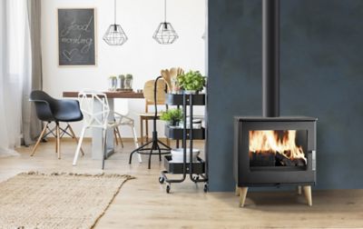 Poêle à bois Supra Aiko noir en fonte 7kW