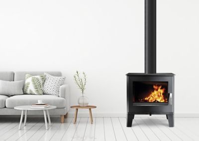 Poêle à bois Supra Ario noir en fonte 7kW